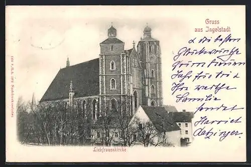 AK Ingolstadt, Blick zur Liebfrauenkirche