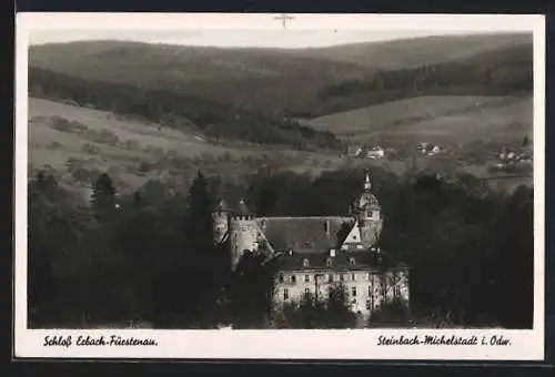 AK Steinbach-Michelstadt i. Odw., Schloss Erbach-Fürstenau aus der Vogelschau