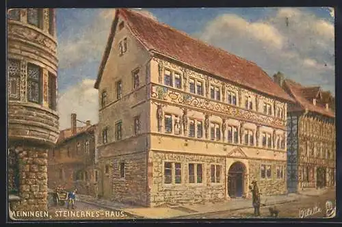 AK Meiningen, Blick auf Steinernes-Haus