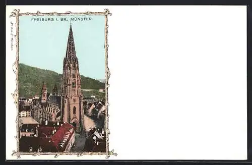 AK Freiburg i. Br., Blick auf das Münster