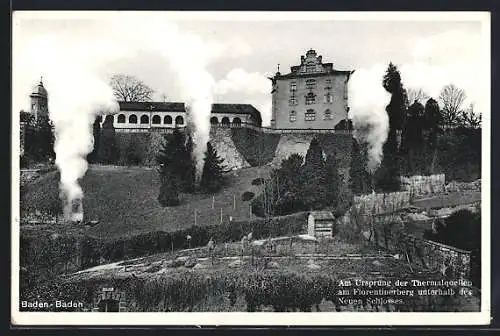 AK Baden-Baden, Ursprung der Thermalquellen am Florentinerberg