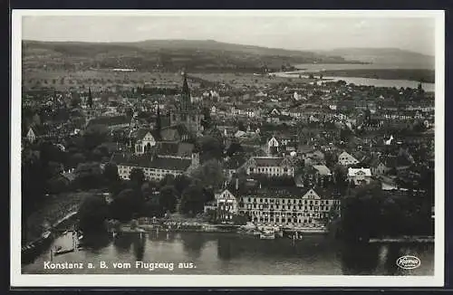 AK Konstanz a. B., Ortsansicht, Fliegeraufnahme