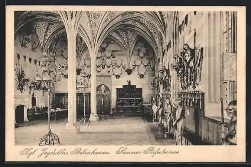AK Bebenhausen, Kgl. Jagdschloss, Sommer-Refectorium