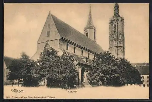 AK Villingen / Schwarzwald, Blick auf den Münster