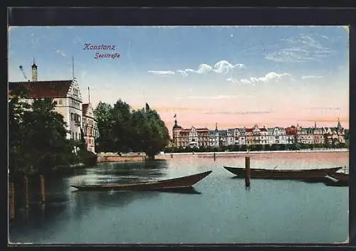 AK Konstanz, Blick auf die Seestrasse