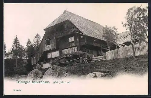 AK Triberg, 900-Jahre altes Bauernhaus