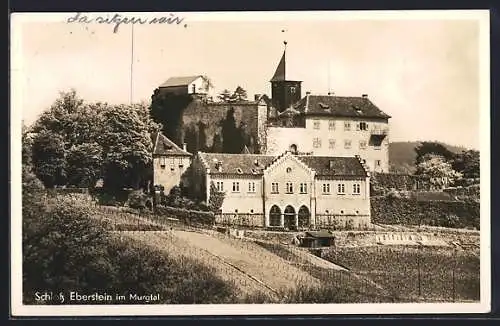 AK Gernsbach, Blick auf Schloss Eberstein