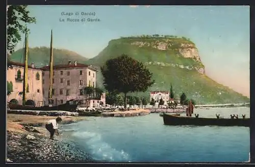 AK Garda, Rocca di Garda, Boote am Ufer