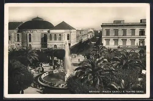 AK Brindisi, Piazza Cairoli e Teatro verdi