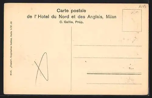 AK Milan, Jardin d`hiver de l`Hôtel du Nord et des Anglais