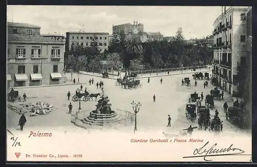 AK Palermo, Giardino Garibaldi e Piazza Marina