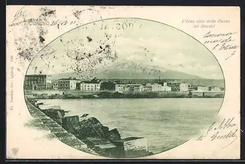 AK Catania, L`Etna visto dalla Piazza dei Martiri