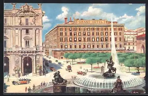 Künstler-AK Rome, Le Grand Hotel de Rome