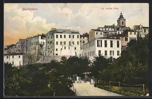 AK Bordighera, la vieille Ville