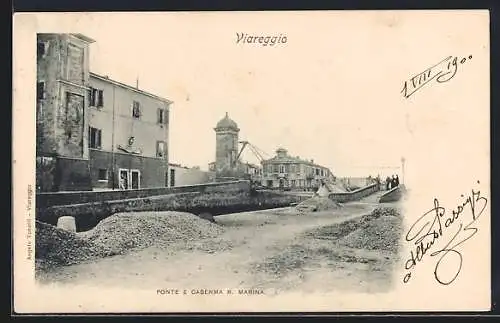 AK Viareggio, Ponte e Caserma R. Marina