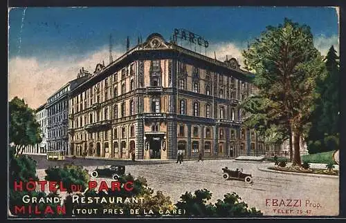 AK Milan, Grand Restaurant Hotel du Parc, Prop. F. Bazzi