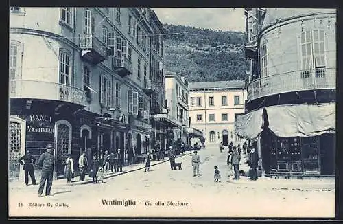 AK Ventimiglia, Via alla Stazione