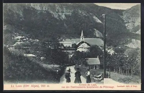 AK Laus /Htes Alpes, Avenue du Laus, vue ds Etablissements hospitaliers du Pélérinage