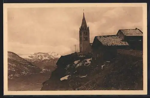 AK Puy-St-Pierre, Kirche am Berghang