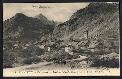 AK Plampinet, Vue générale, Pointe de lÄAiguille Rouge et Col de l`Echelle