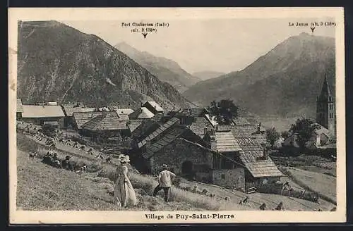 AK Puy-Saint-Pierre, Blick auf das Dorf