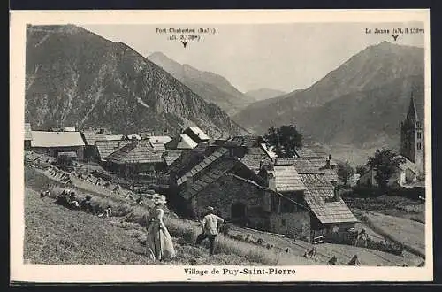 AK Puy-Saint-Pierre, Blick auf das Dorf