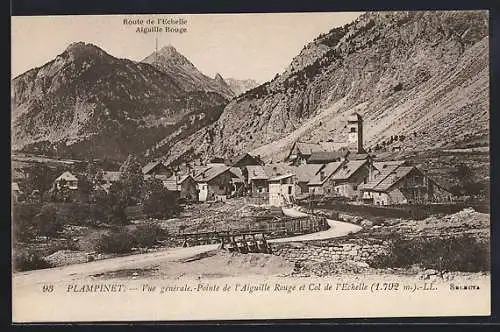 AK Plampinet, Vue Générale, Pointe de l`Aiguille Rouge et Col de l`Echelle