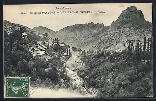 AK Pallons-en-Val-Freyssinières, Village et la Biaisse