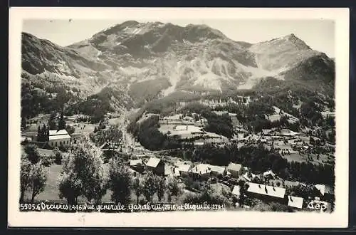 AK Orcieres, Vue générale, Garabrun et et Aiguille