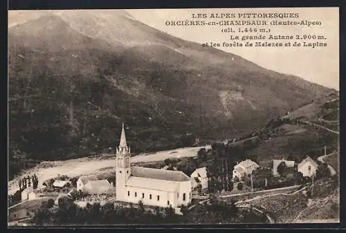 AK Orcières-en-Champsaur, La grande Autane et les forêts de Melezes et de Lapins