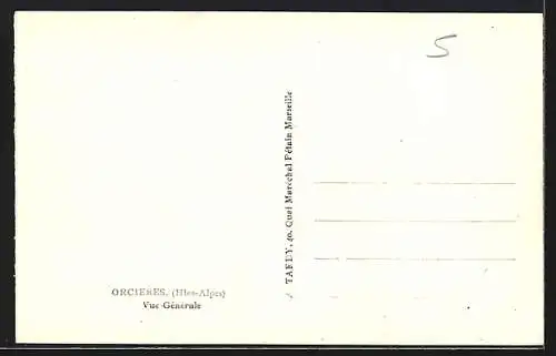 AK Orcieres /Htes-Alpes, Vue-Générale