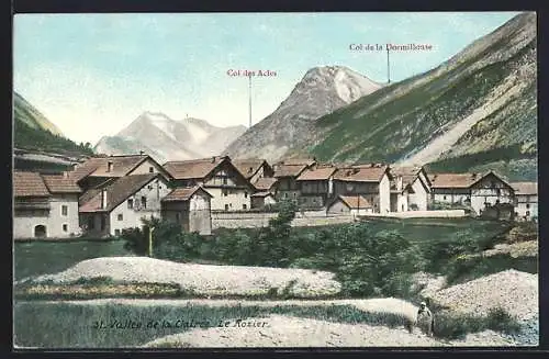 AK Le Rozier /Vallée de la Clairée, Vue général, Col des Acles, Col de la Dormillouse