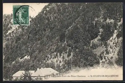 AK St-Julien-en-Beauchène, La Grande Foret des Pères Chartreux