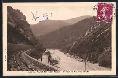 AK Serres /Hautes-Alpes, Gorges du Pas de la Ruelle