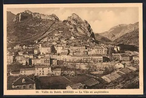 AK Serres /Vallée du Buech, La Ville en amphithéatre