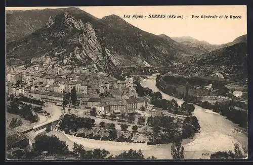 AK Serres, Vue Générale et le Buech