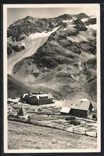 AK Briancon, Col du Lautaret, le Chalet Hotel PLM, le musée du jardin alpin, le massif du Combeynot