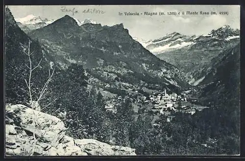 AK Alagna /Valsesia, Alagna e il Monte Rosa