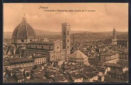 AK Firenze, Cattedrale e Panorama dalla Cupola di S. Lorenzo