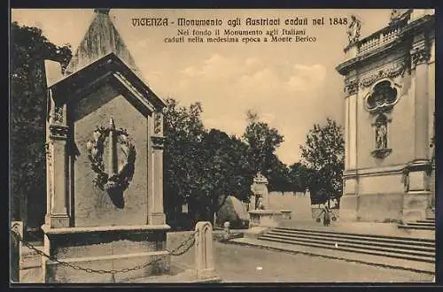 AK Vicenza, Monumento agli Austriaci caduti nel 1848