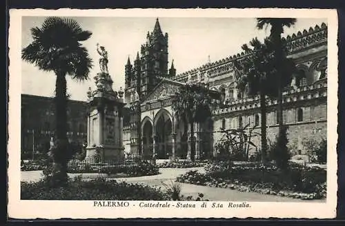 AK Palermo, Cattedrale, Statua di Santa Rosalia