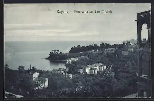 AK Rapallo, Panorama su San Michele