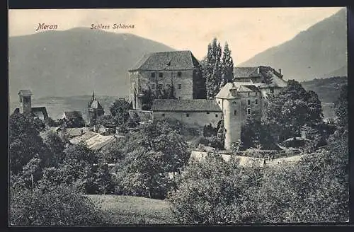 AK Meran, Teilansicht mit Schloss Schönna