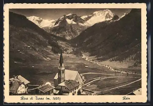 AK Riva di Tures, Kirche gegen die Berge