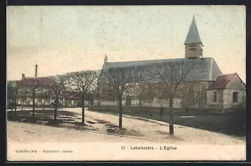 AK Laboissière, L`Eglise und umliegende Bäume im Winter