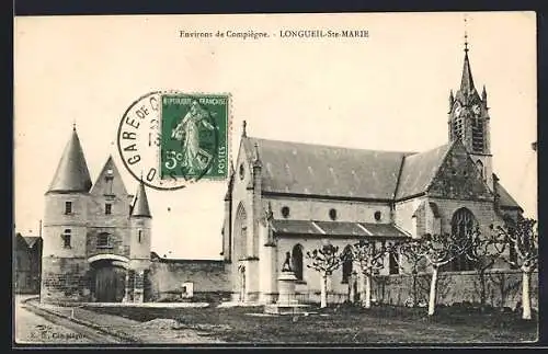 AK Longueil-Ste-Marie, Kirche und Turm-Gebäude