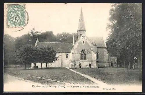 AK Honcanville, Oise, Eglise d`Honcanville