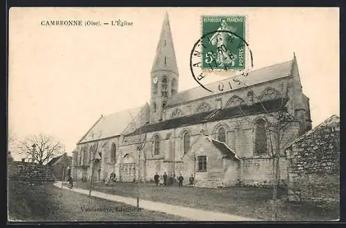 AK Cambronne, Oise, L`Église