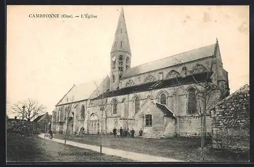 AK Cambronne, Oise, L`Église