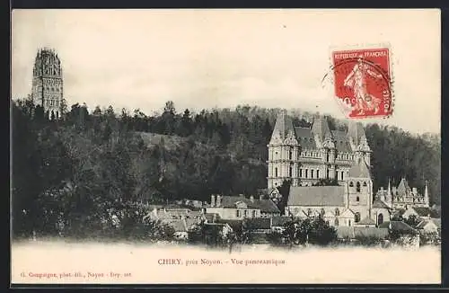 AK Chiry, près Noyon, Vue panoramique